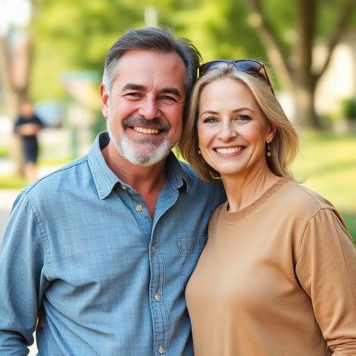 David and Angela Brooks in front of their new home in Cary, North Carolina